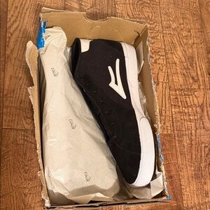 Classic Black and White High-Top Sneakers